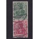 ALEMANIA 1917 ESTAMPILLAS SE-TENANT ZUSAMMENDRUCKE USADAS QUE SON MUCHO MAS RARAS MI S4IIaa RARA 50 EUROS
